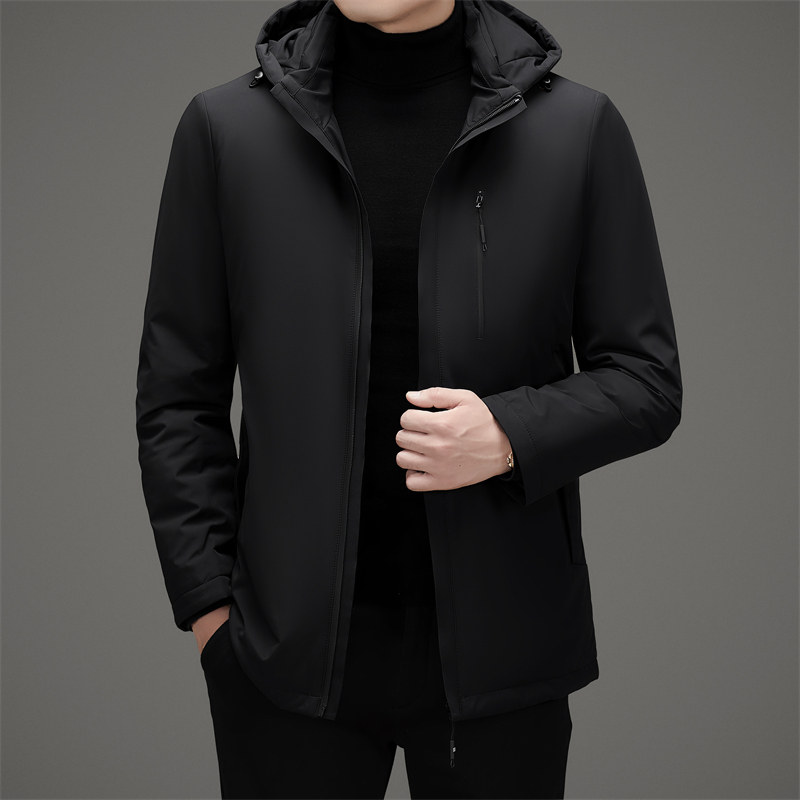 25年中老年男士羽绒内胆可拆连帽羽绒服冬季商务外套M852P265,男装羽绒服,星座804（原QT730）