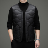 男士羽绒马甲冬季加厚保暖背心白鸭绒外套XZ804/M6910P135，男装羽绒服，星座804（原QT730）