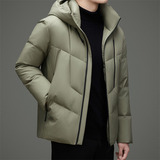 冬季新标高充绒连帽纯色简约羽绒服面包服XZ804/M6918P295，男装羽绒服，星座804（原QT730）
