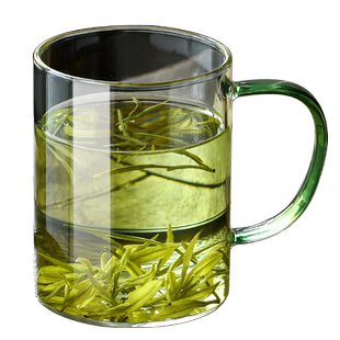 高硼硅玻璃杯透明牛奶杯耐热泡茶杯男女喝水咖啡杯子家用水杯六色