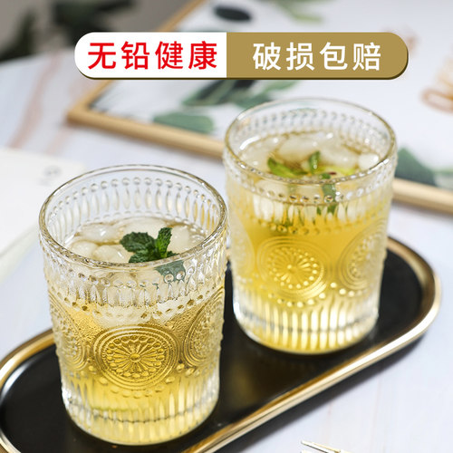 加厚ins风创意浮雕啤酒杯