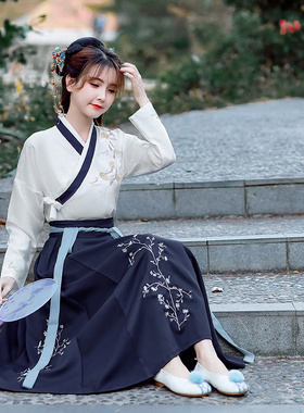 汉服女成人新款日常可穿春夏仙气改良显瘦工装大码中国风高端套装