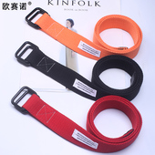 双环扣帆布皮带女ins风牛仔百搭学生腰带简约年轻人韩版 潮男裤 带