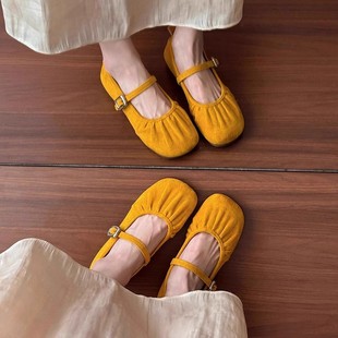 子前脚掌加宽胖mm平底单鞋 大码 玛丽珍鞋 女鞋 41到43宽胖脚春秋新款