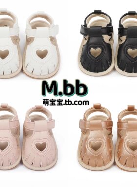 防滑透气女宝宝公主学步鞋镂空