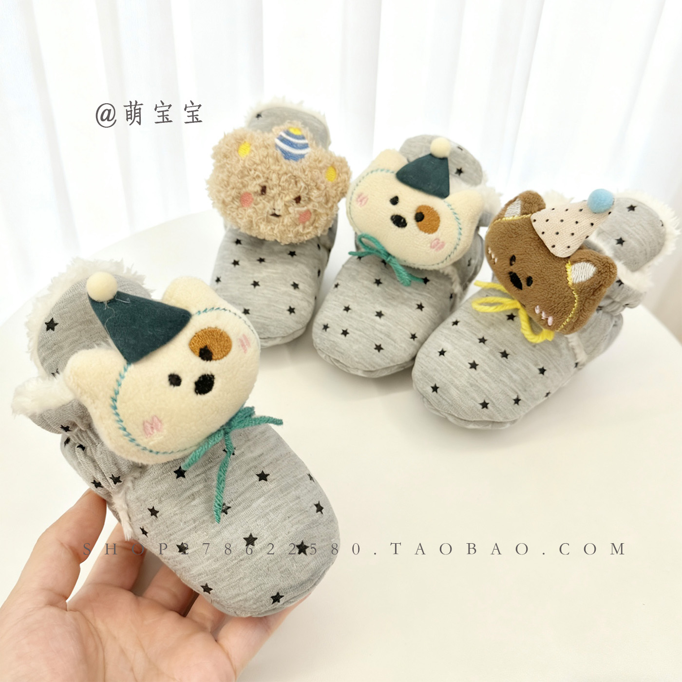 Luck-冬天新生婴儿棉鞋加厚保暖