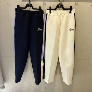 乔丹女童阔腿裤2026春季新款大童直筒针织休闲运动裤TDAKLB261196