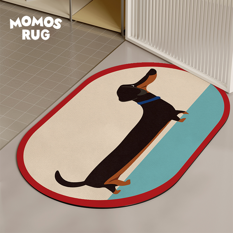 momosrug浴室吸水地垫卡通