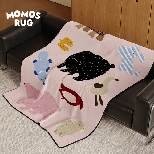 生灵几何客厅盖毯毛绒冬季沙发毯办公室午睡毯披肩毯学生宿舍毛毯