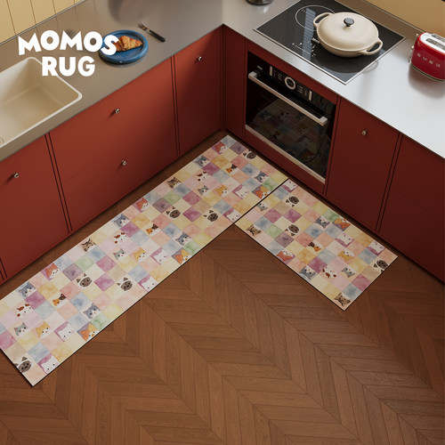 momosrug厨房地垫家用耐脏