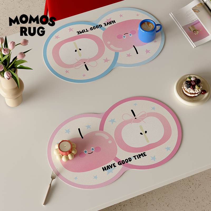 momosrug皮革餐垫防水防油可擦