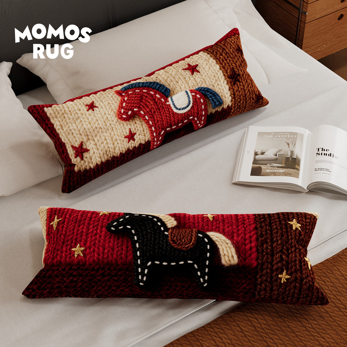 马年红色客厅沙发抱枕长条腰枕新年喜庆可爱氛围感车载午睡垫靠枕,居家布艺,靠垫/抱枕,淘宝优惠券,粉丝福利购,淘宝优惠卷