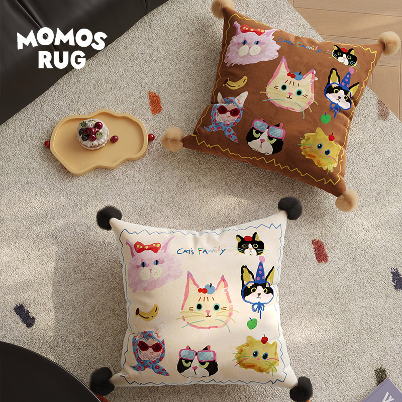 阳光凯特沙发抱枕腰枕靠背垫办公室简约卡通靠垫家用车载午睡垫枕