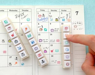 现货 日本文具女子博kodomo浸透印无需印台Pochitto6印章