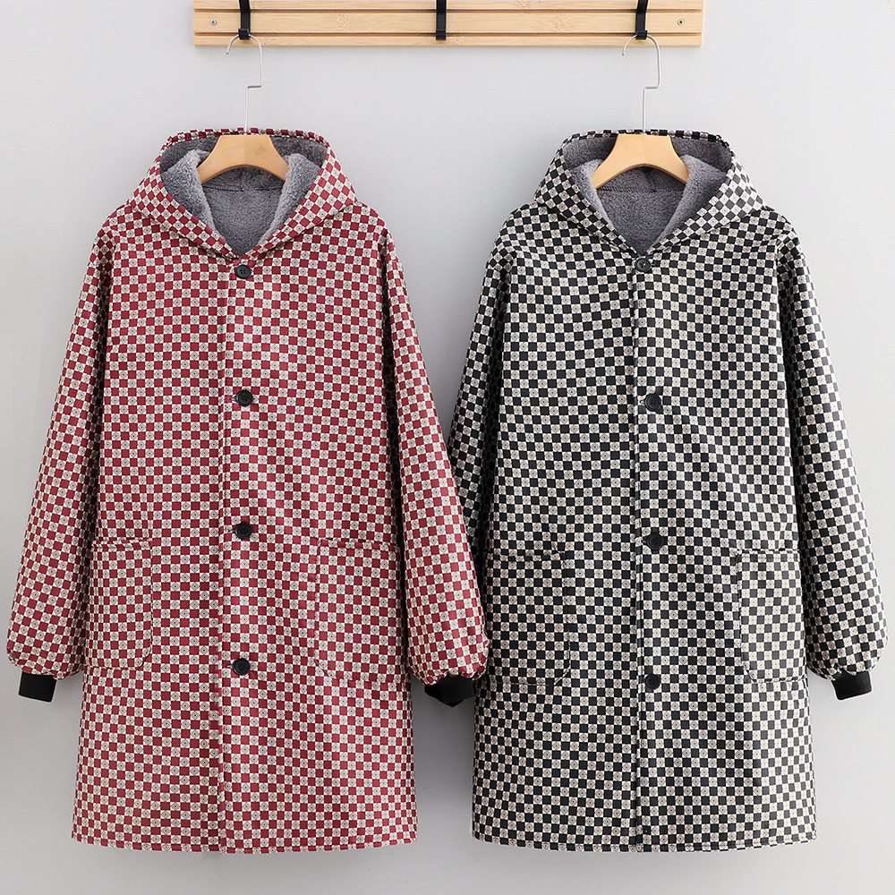 加绒加厚长袖罩衣防污保暖围裙家用厨房秋冬外穿干活工作服女耐磨,家庭/个人清洁工具,围裙套装,淘宝优惠券,粉丝福利购,淘宝优惠卷