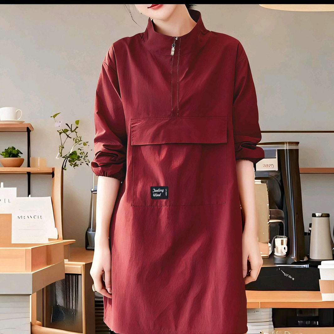 厂家套头款长袖罩衣大口袋防泼水围裙厨房家用做饭工作服可印LOGO,家庭/个人清洁工具,围裙套装,淘宝优惠券,粉丝福利购,淘宝优惠卷