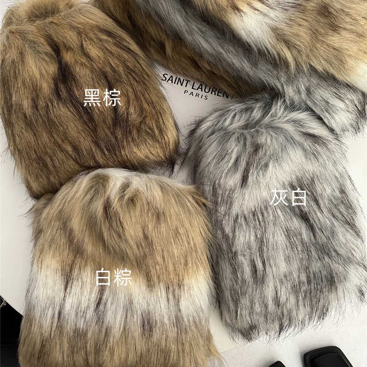 秋冬复古Y2K毛毛腿套｜仿皮草靴