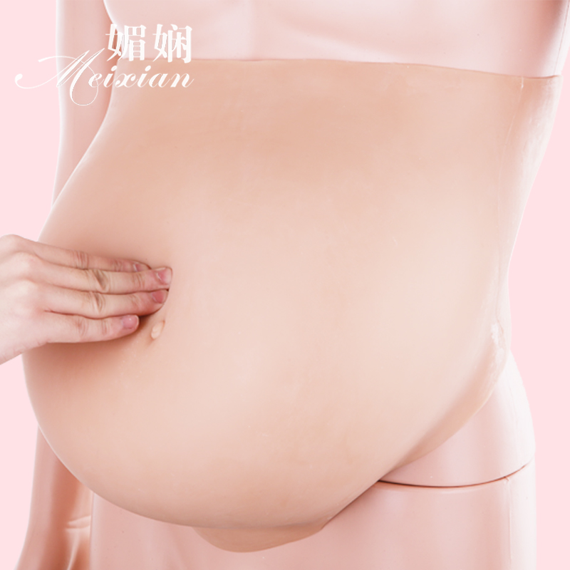 一体式硅胶假肚子假孕妇道具仿真