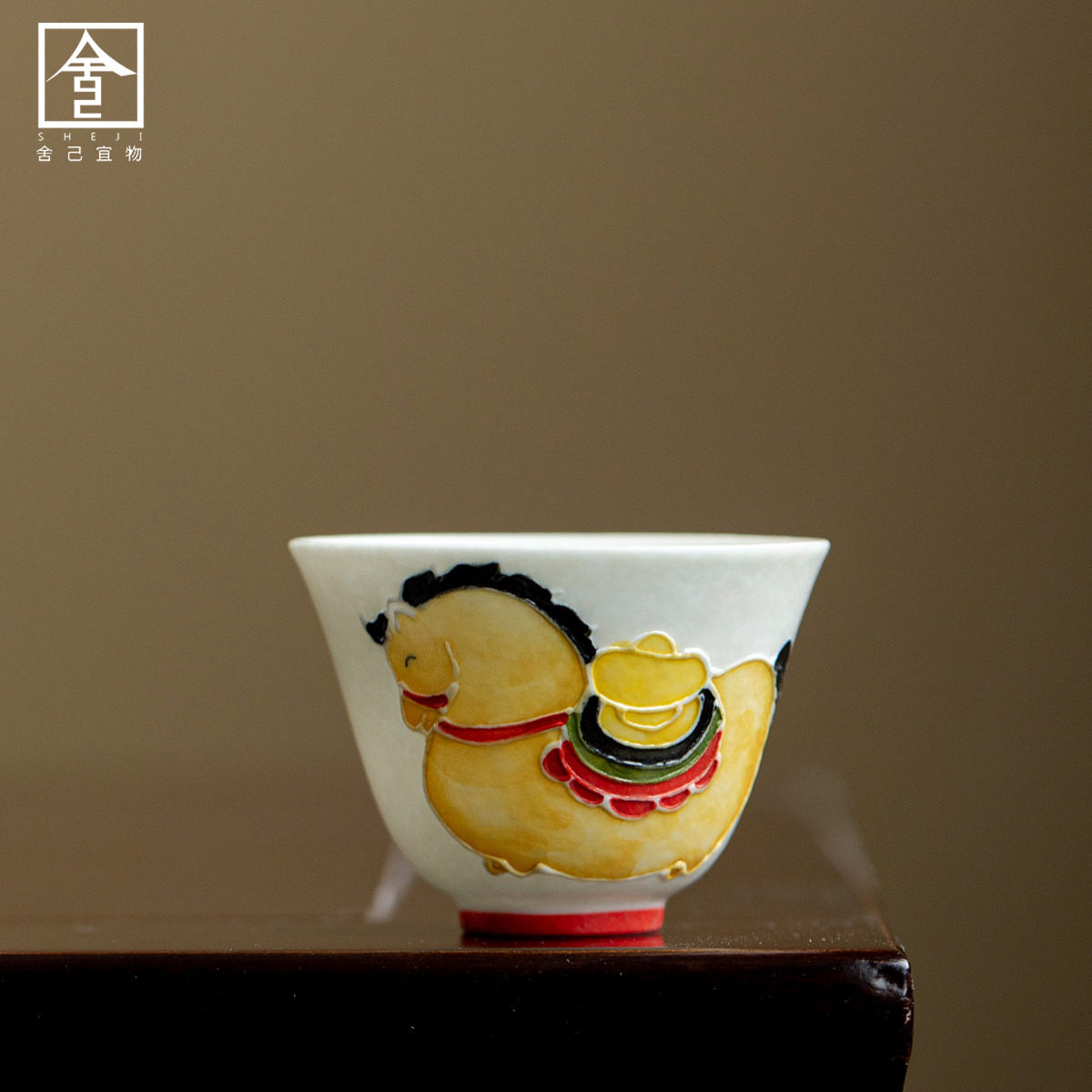 马年茶杯主人杯陶瓷马上有钱压手杯新中式喝茶手工个人杯功夫茶具,餐饮具,茶杯,淘宝优惠券,粉丝福利购,淘宝优惠卷