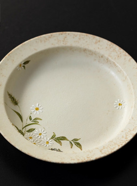 小青柑手绘云间壶承陶瓷家用日式茶点盘盖碗茶壶底托茶道配件