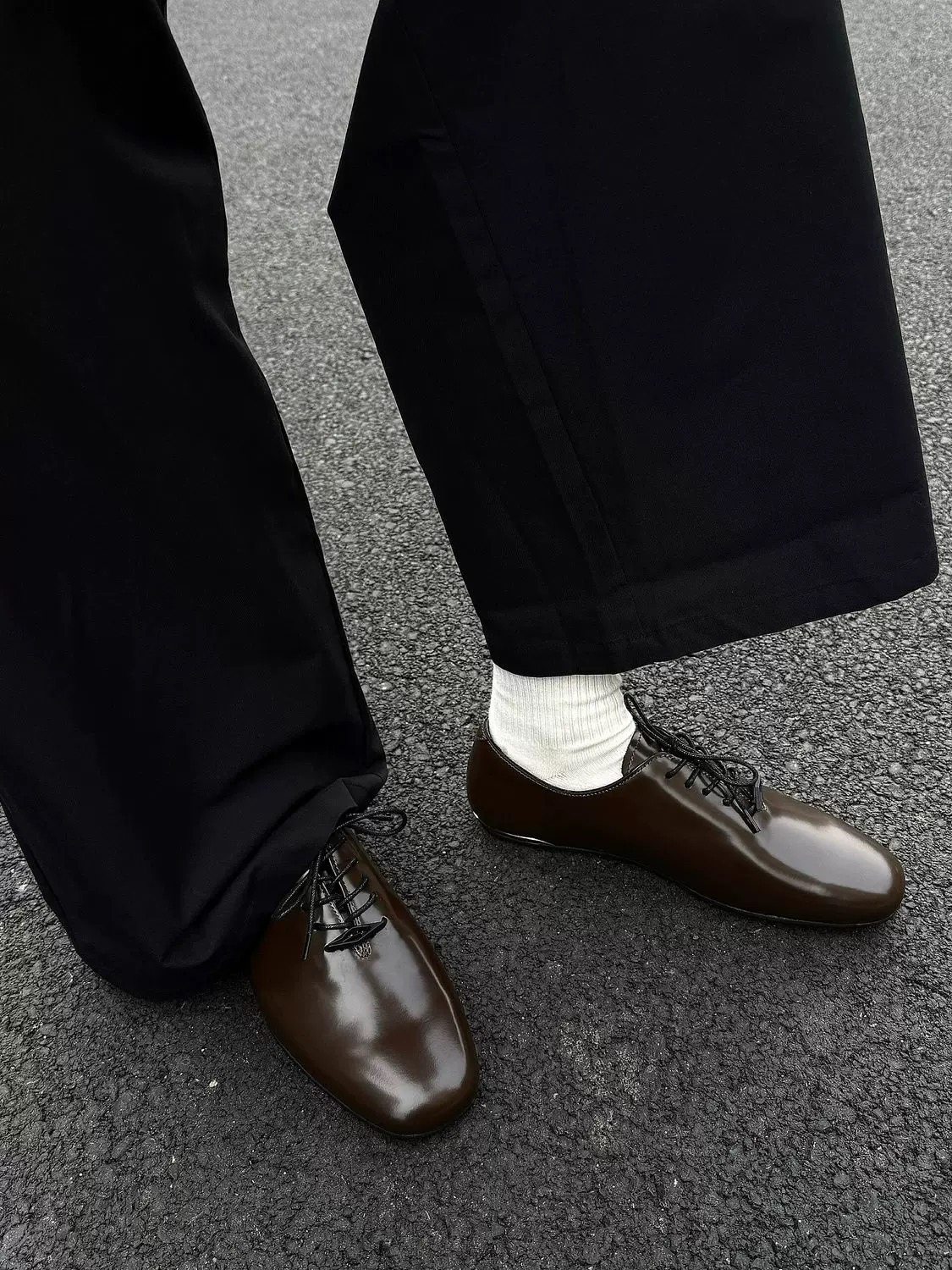 潮牌金属亮面德比鞋男2025年秋季新款休闲方头皮鞋真皮英伦乐福鞋