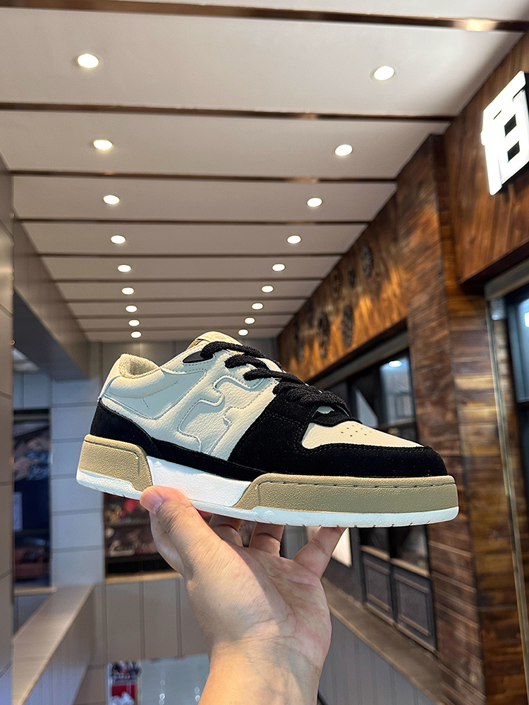 时尚品牌男子运动鞋2025新色块皮革舒适软底轻质欧洲商品无障碍豪