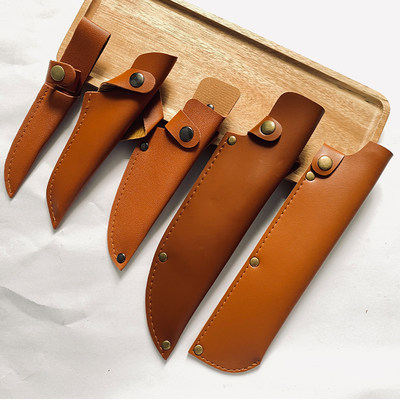 加厚便携通用型刀套刀鞘户外刀具保护套刀壳PU刀配件耐磨可挂腰带