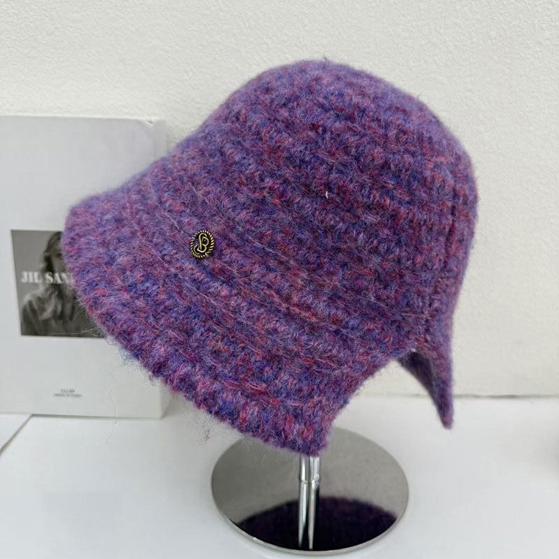 韩版后开叉针织帽子女秋冬保暖毛绒盆帽时髦气质显脸小毛线水桶帽,服饰配件/皮带/帽子/围巾,帽子,淘宝优惠券,粉丝福利购,淘宝优惠卷