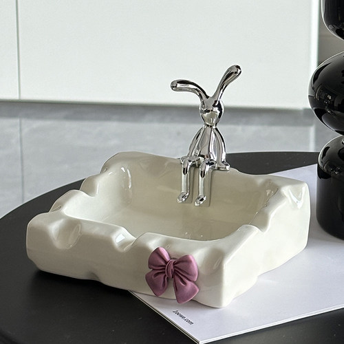 陶瓷烟灰缸家用客厅轻奢高级感