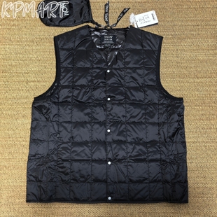 现货 TAION 户外饱暖内马甲基础款 V领纽扣羽绒背心 TAION-001