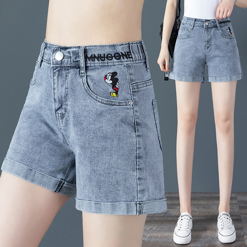 牛仔裤女短裤2020年夏以纯官方旗舰店官网阔腿裤百搭显瘦卷边热裤