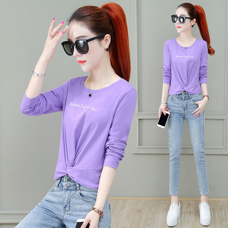 以纯官方旗舰店官网店铺长袖t恤女爱依服女装2020年新款以纯帕菲