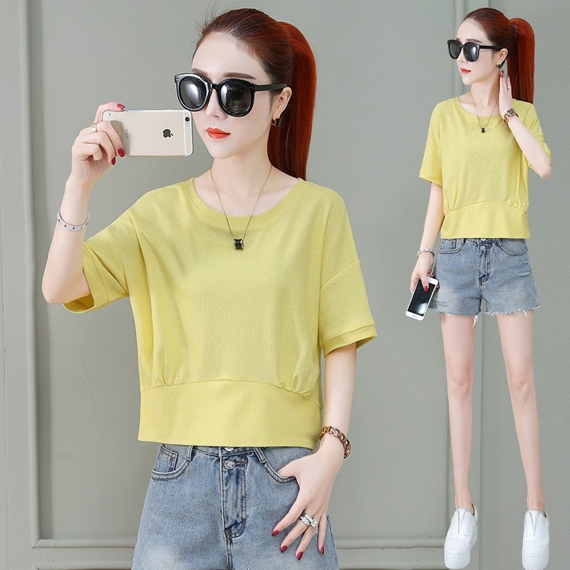 欧贝妮女装以纯官方官网2020夏新款短袖t恤宽松显瘦爱依服旗舰店