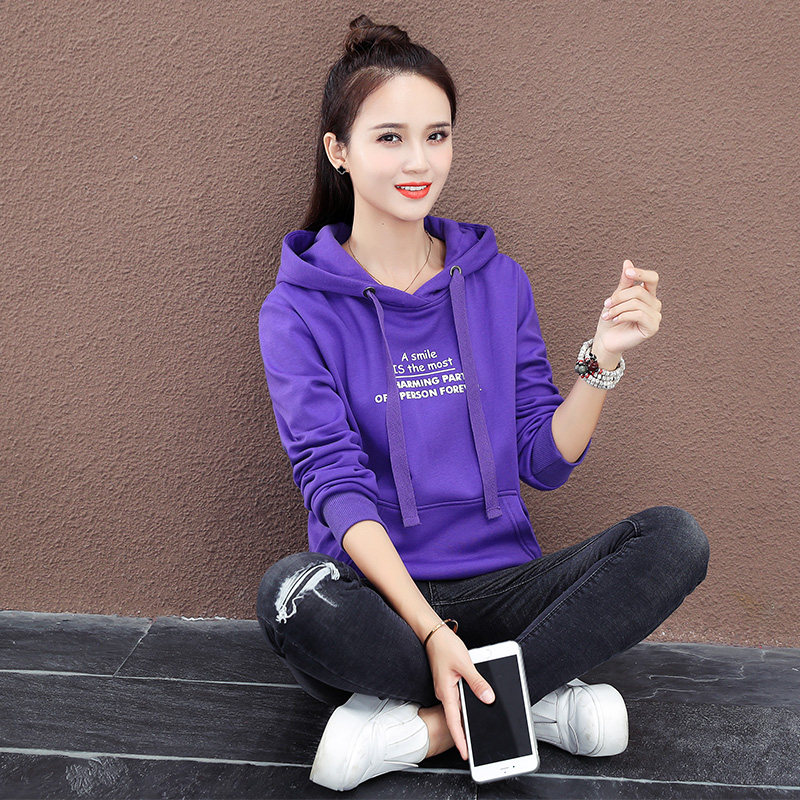 以纯官方旗舰店连帽卫衣女宽松韩版加厚加绒秋冬厚款2020新款外套