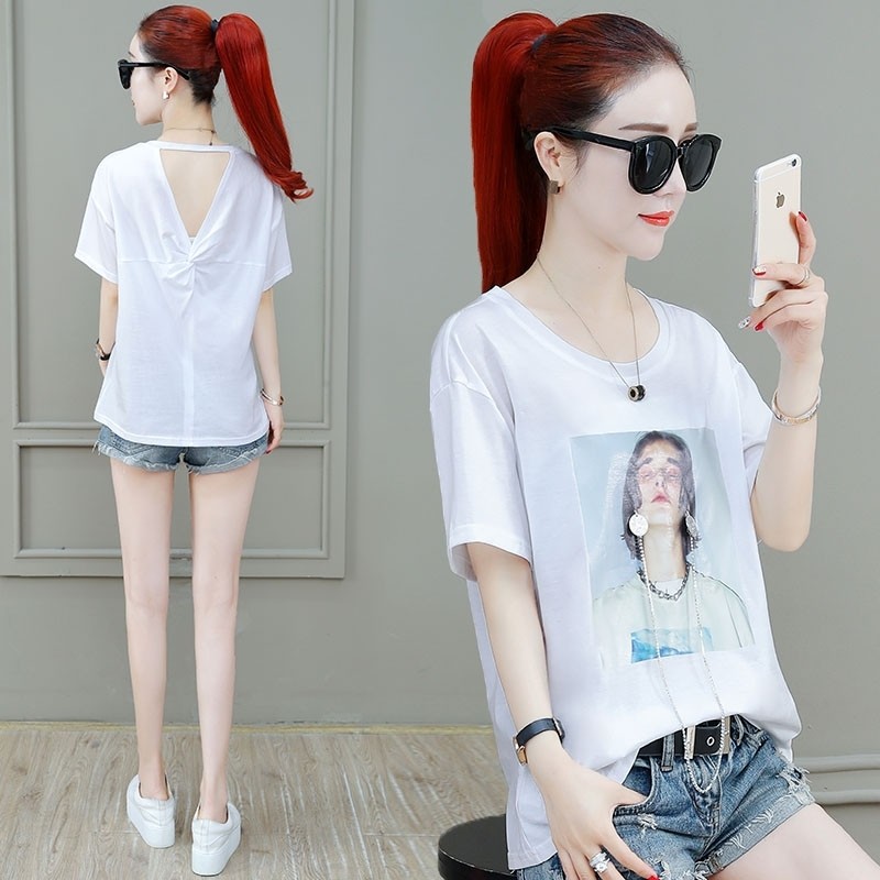 以纯官方旗舰店官网短袖t恤宽松2020新款夏装网红上衣欧贝妮女装