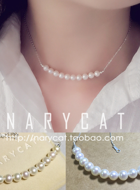 narycat遮疤痕天然淡水珍珠定制