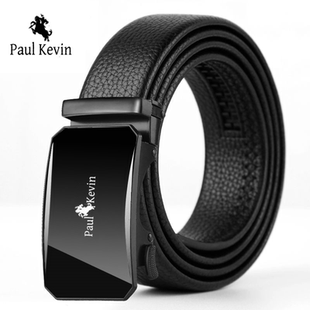 腰带男士 保罗真皮带男质感自动扣休闲男裤 耐用腰带 Kevin正品 Paul
