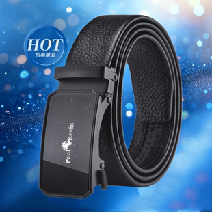 百搭正装 腰带男士 耐用腰带 保罗商务皮带男休闲男裤 PaulKevin正品