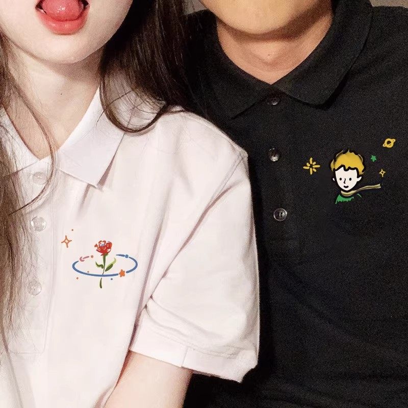 不一样的独特2026情侣装夏装POLO衫高级感短袖t恤套装一男一女潮,女装/女士精品,POLO衫,淘宝优惠券,粉丝福利购,淘宝优惠卷