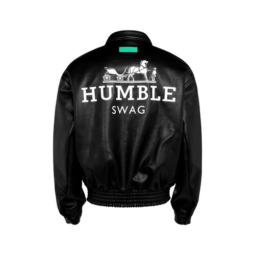 afgk限量款马思唯联名专辑款humble swag皮衣夹克外套男女机车服