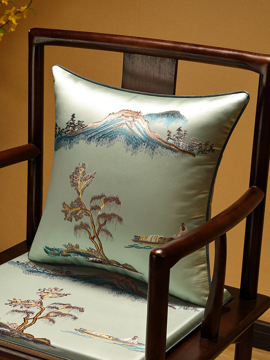 新中式抱枕客厅红木沙发靠背床头靠包大号护腰靠垫枕睡觉夹腿靠枕