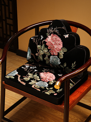 新中式云朵枕椅垫靠枕套装红木沙发靠背枕靠山枕罗汉床靠垫枕抱枕