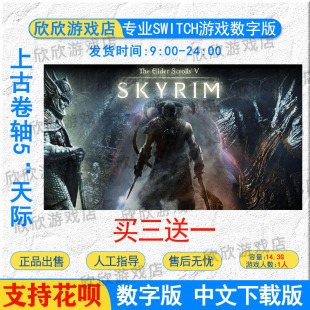 中文 任天堂 NS 游戏 Switch 上古卷轴5: 天际 数字版下载版