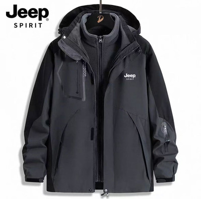 赠送运费险！主播同款（男女同款）加绒加厚三合一冲锋衣