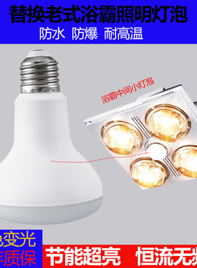 浴霸中间照明灯泡led节能家用卫生间小灯泡E27通用取暖灯防水防爆