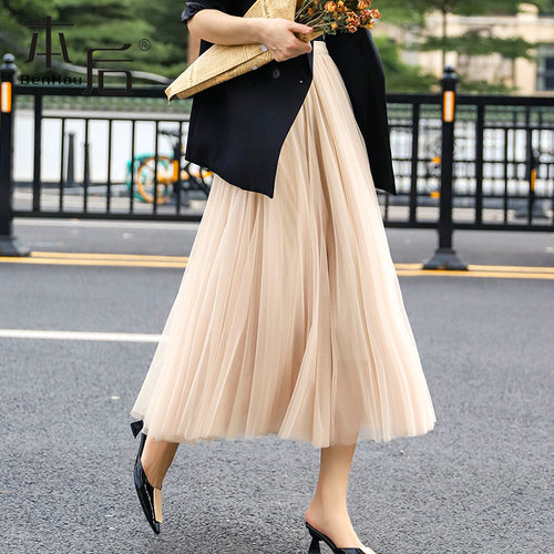 1938双层10米-大摆a版垂坠纱裙