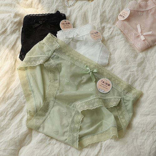纯欲7A无痕亲肤抗菌裆冰丝内裤