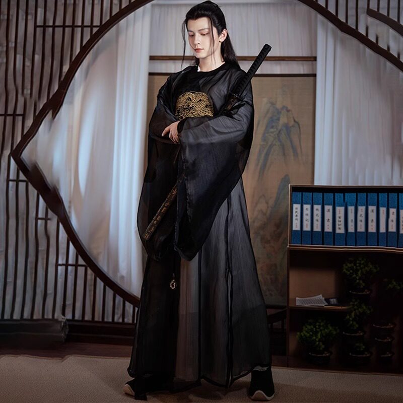 原创汉服2026新款明制圆领袍绣花男女同款学生日常古装交领春夏季