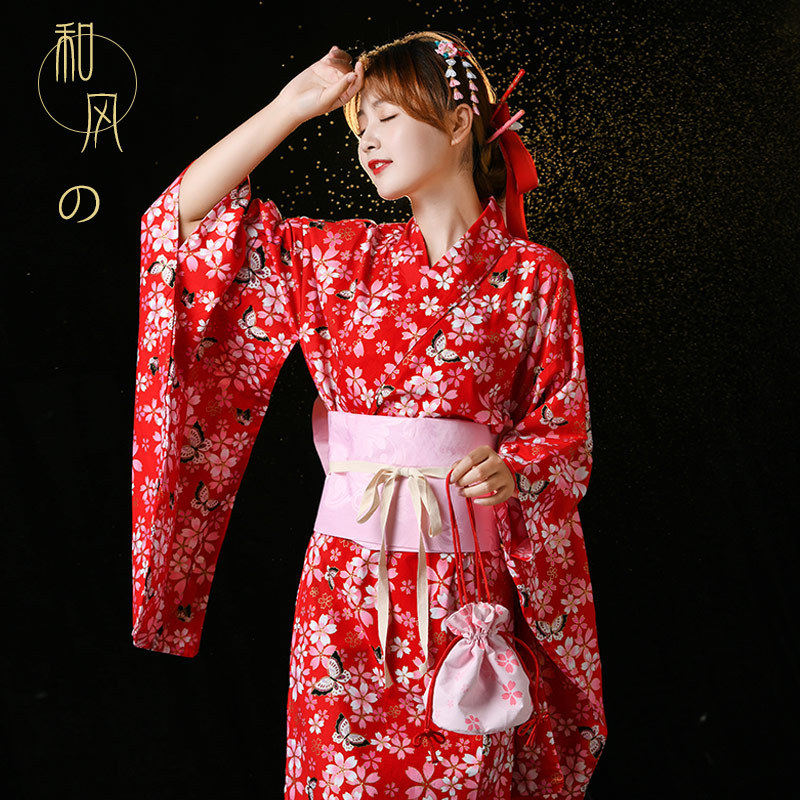 FEICHANGKE和风印花棉质居家浴袍cos服329元