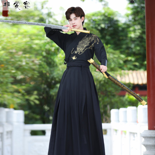 男生汉服马面裙成人古装